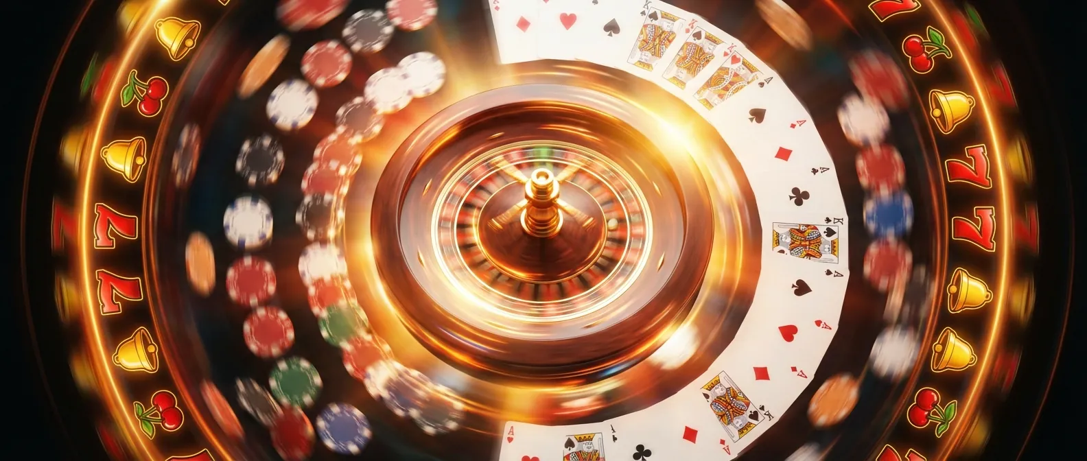 Inlogscherm van QBet Casino met het registratieformulier op een laptop en een smartphone